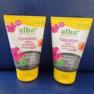 2 Alba Botanica Hawaiian Detox Warming Mud Face Masks